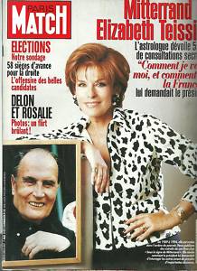 Francois Mitterrand consultant Elisabeth Teissier - Paris Match numéro 2502 de 1997
